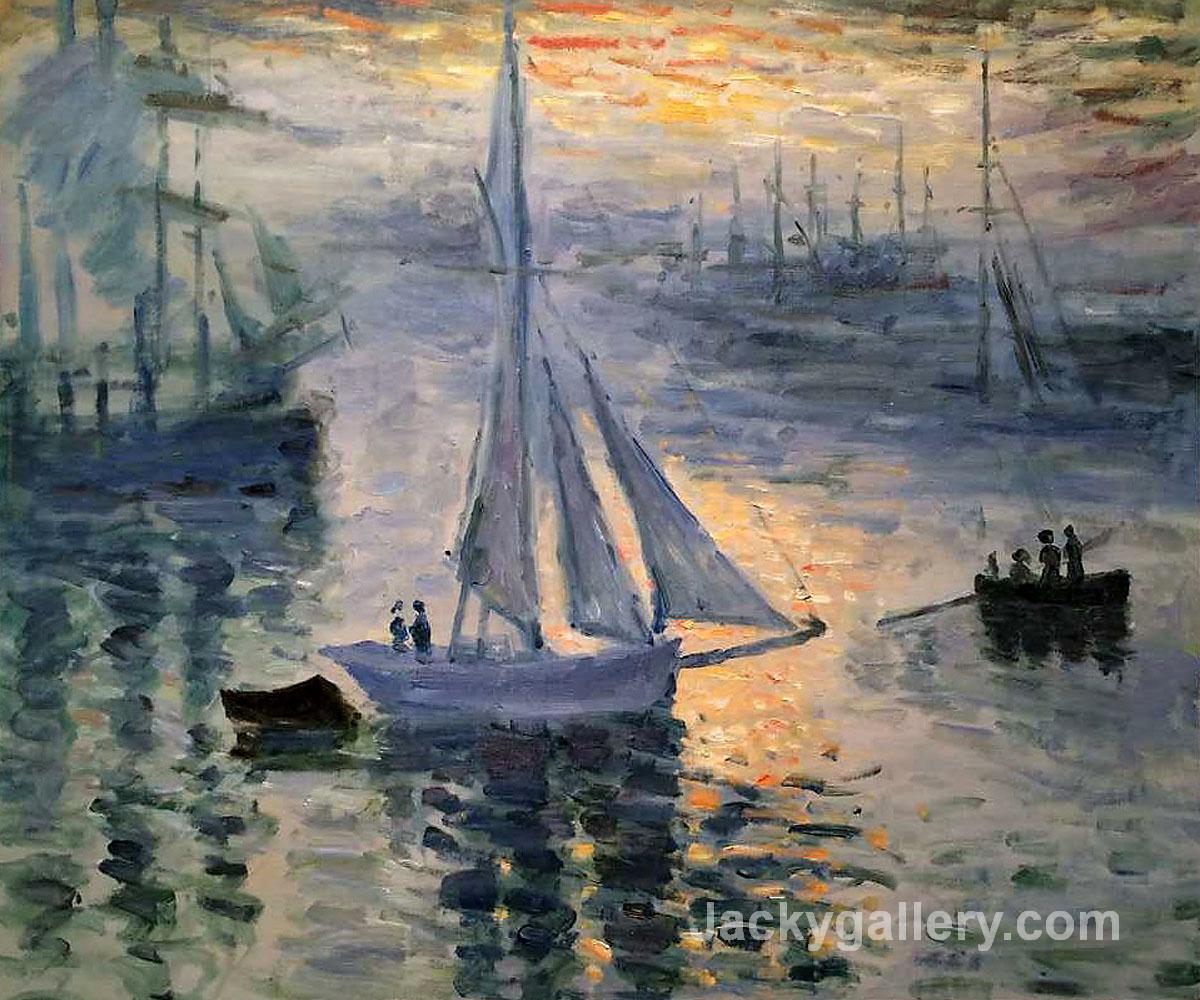 Sunrise, The Sea by Claude Monet paintings reproduction